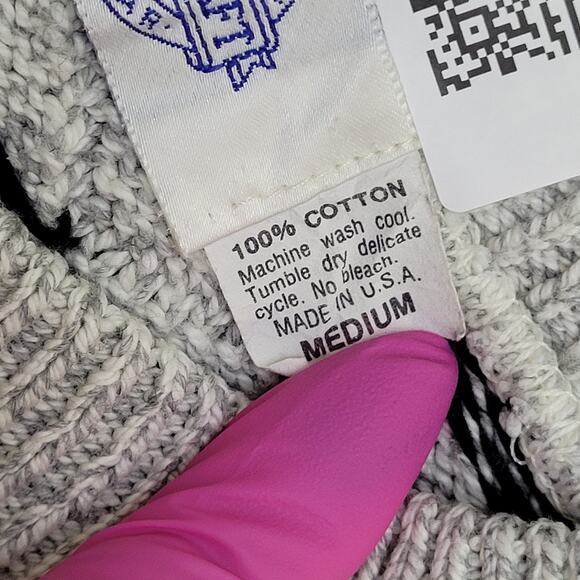 Vintage 80s MOD Sweater Medium 22x26 Baggy USA - Picture 7 of 11